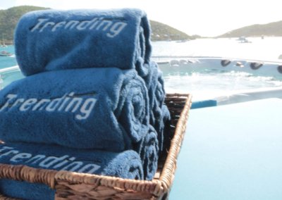 Trending Yacht Monogram Towels